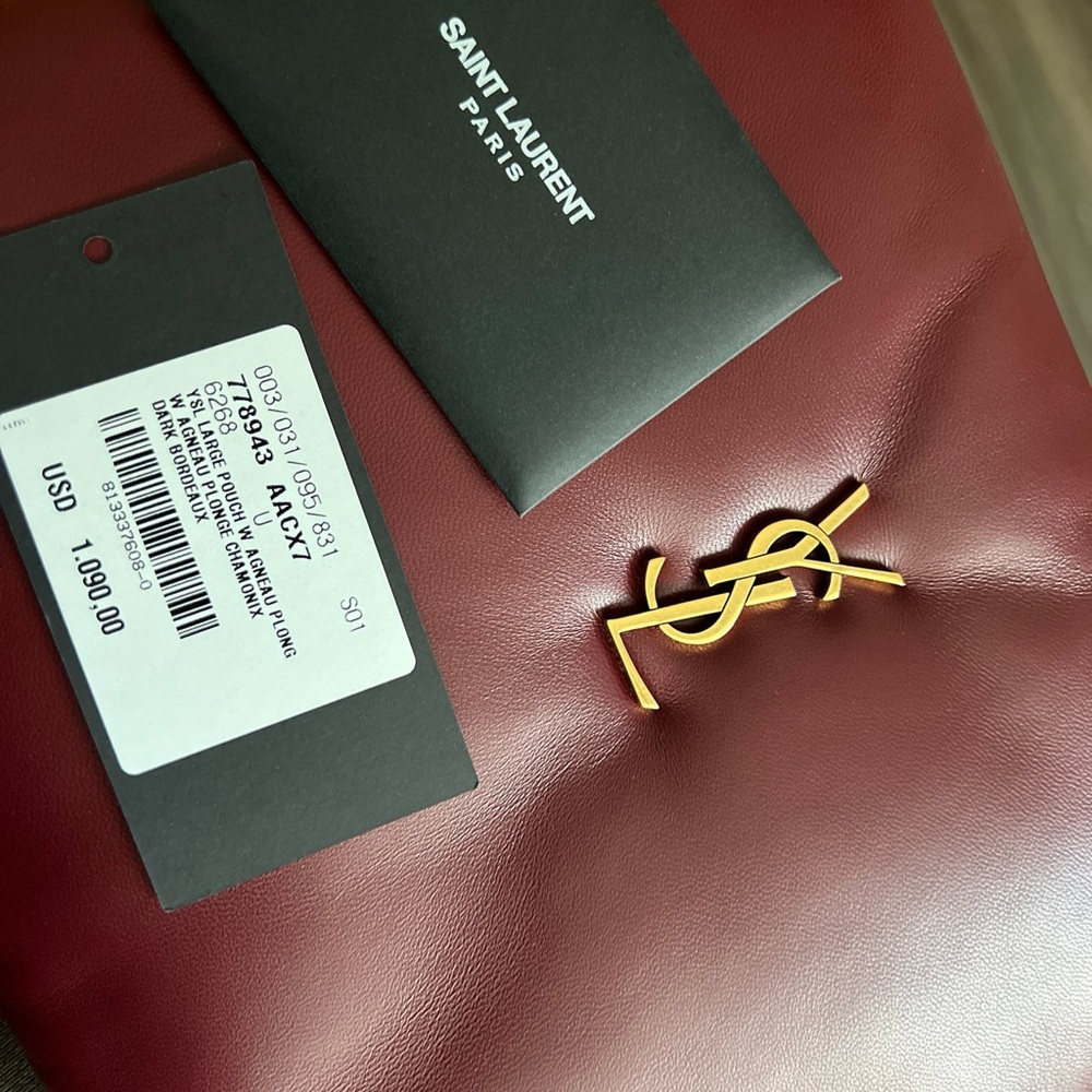 BRAND NEW YSL CALYPSO LAMBSKIN POUCH - Picture 3 of 3